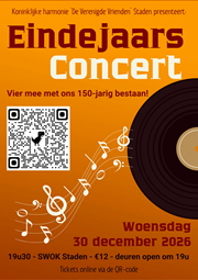foto: Affiche Eindejaarsconcert 2026 Harmonie Staden