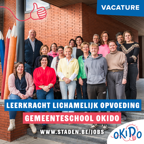 Vacature leerkracht lichamelijke opvoeding OKIDO