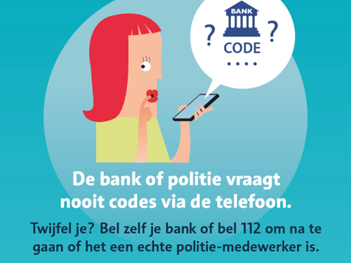 Cartoon van een vrouw aan het bellen
